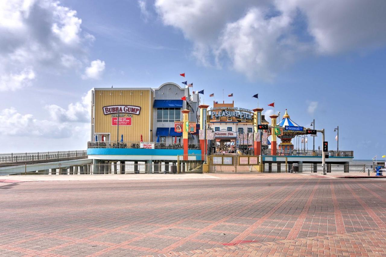 Bright Galveston Bungalow Half Mi To Pleasure Pier 外观 照片