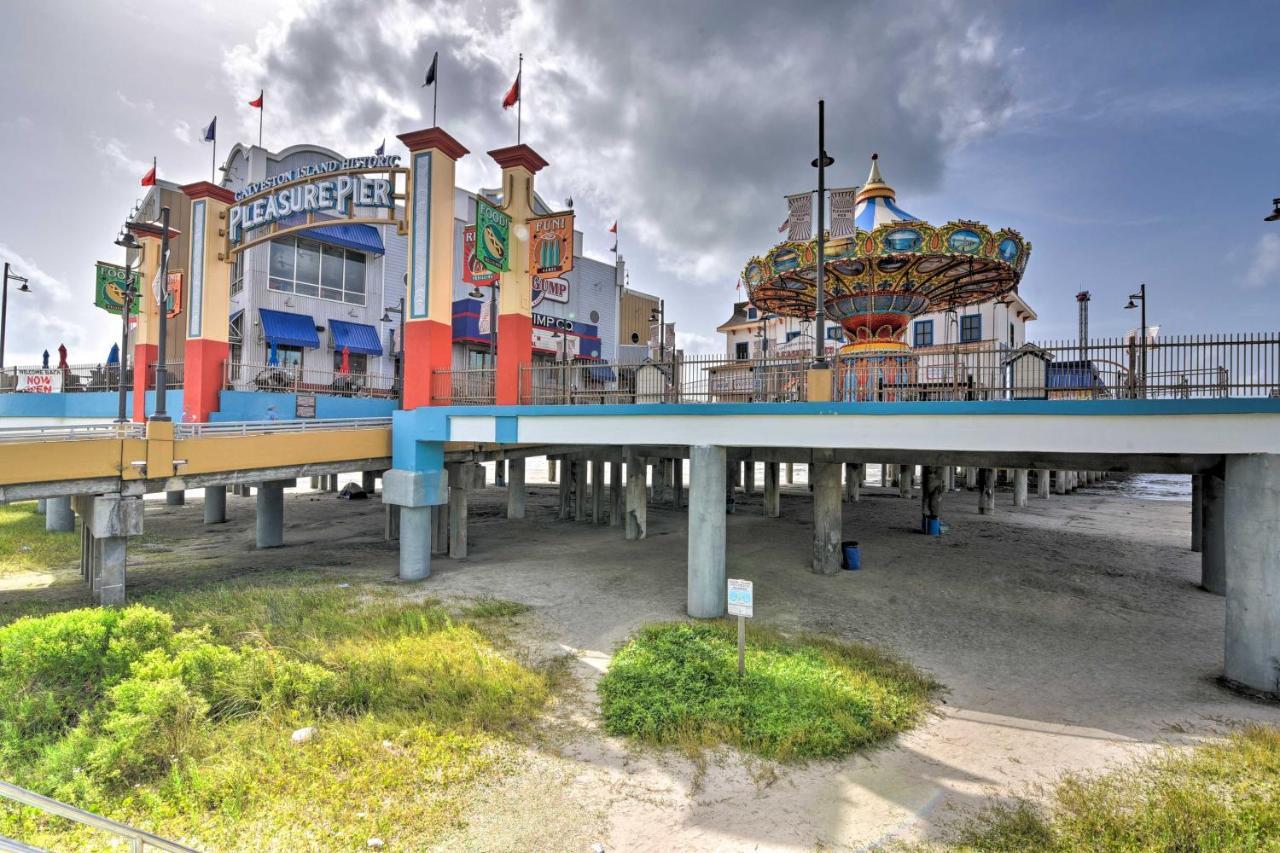 Bright Galveston Bungalow Half Mi To Pleasure Pier 外观 照片